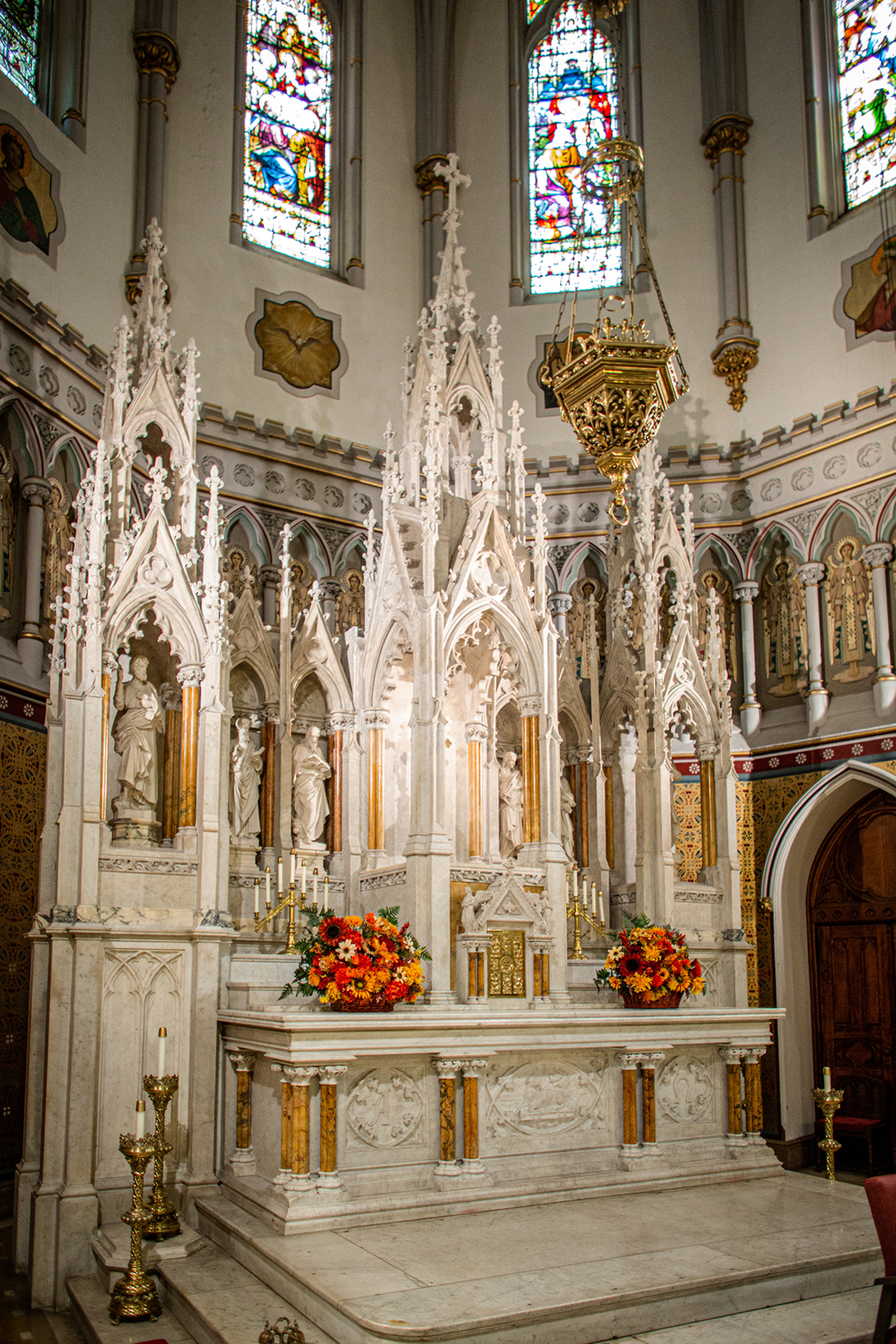 altar at St. Francis Xavier church in Park Slope, Brooklyn