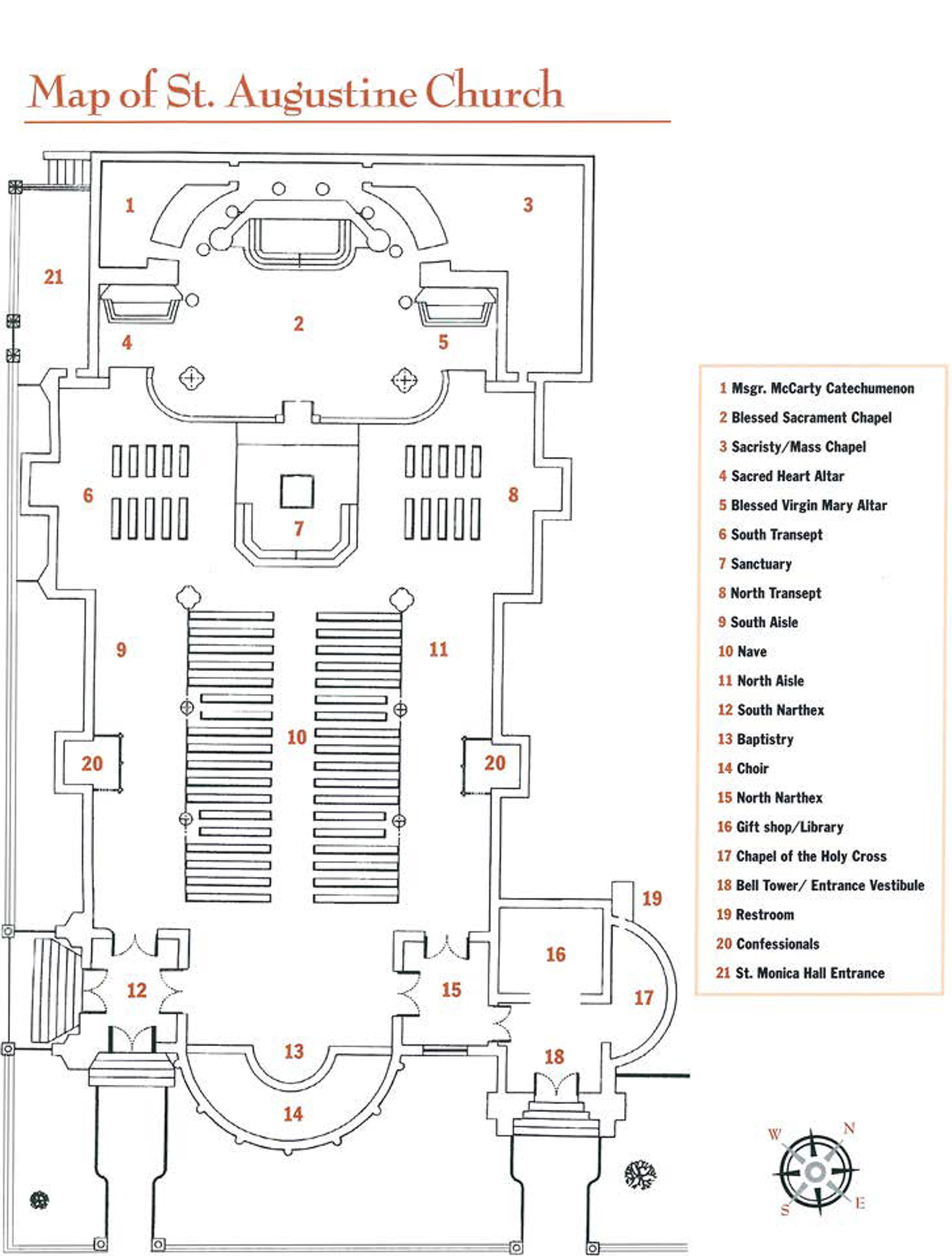 map of st augustine church 2